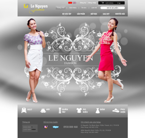  Thiết kế website Thời Trang Le Nguyễn Fashion
