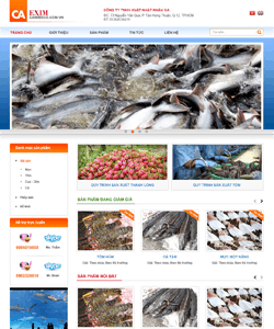  Thiết kế website Công ty xuất khẩu cá thủy hải sản