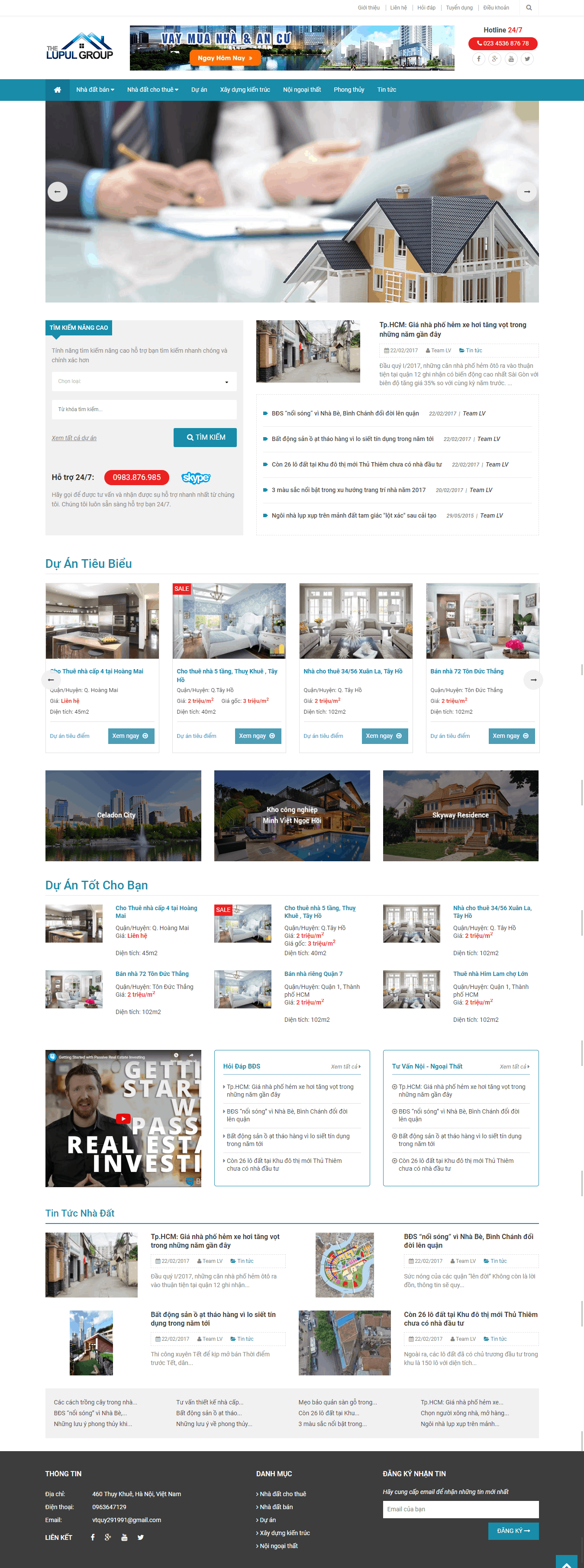 Thiết kế website Thiết kế website bất động sản Bat dong san