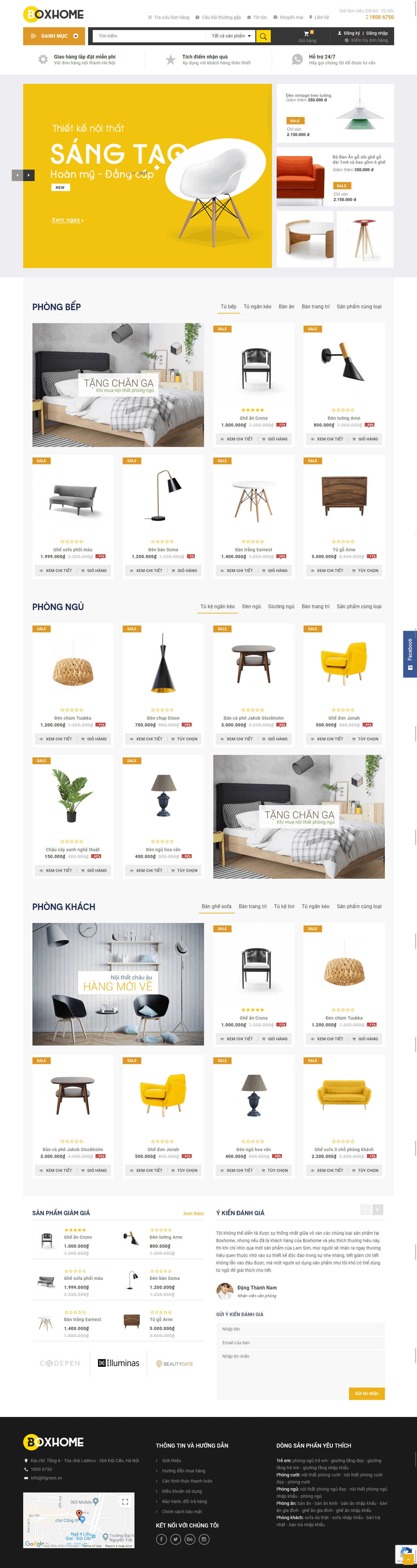 Thiết kế website Thiết kế website kiến trúc, nội thất, xây dựng Box Home